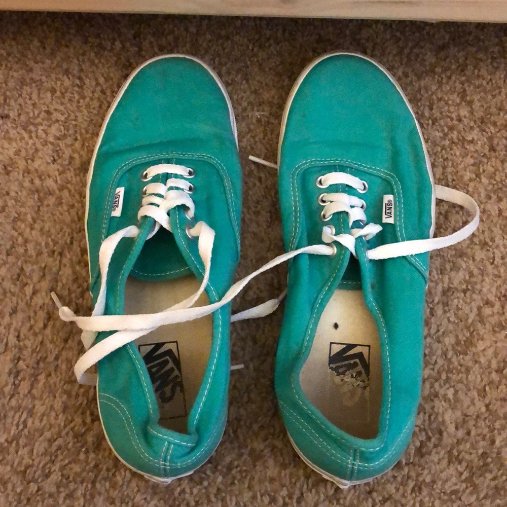 Vans, teal, size 10